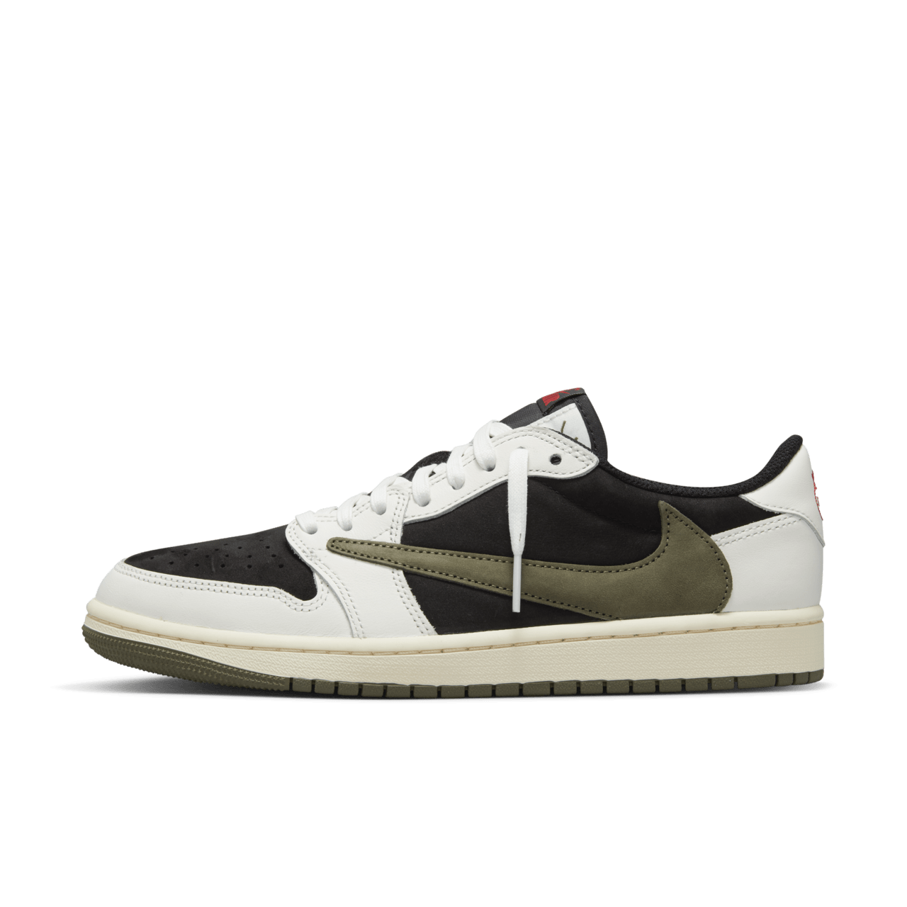 Air Jordan 1 Low x Travis Scott Medium Olive fur Damen DZ4137 106 Erscheinungsdatum. Nike SNKRS